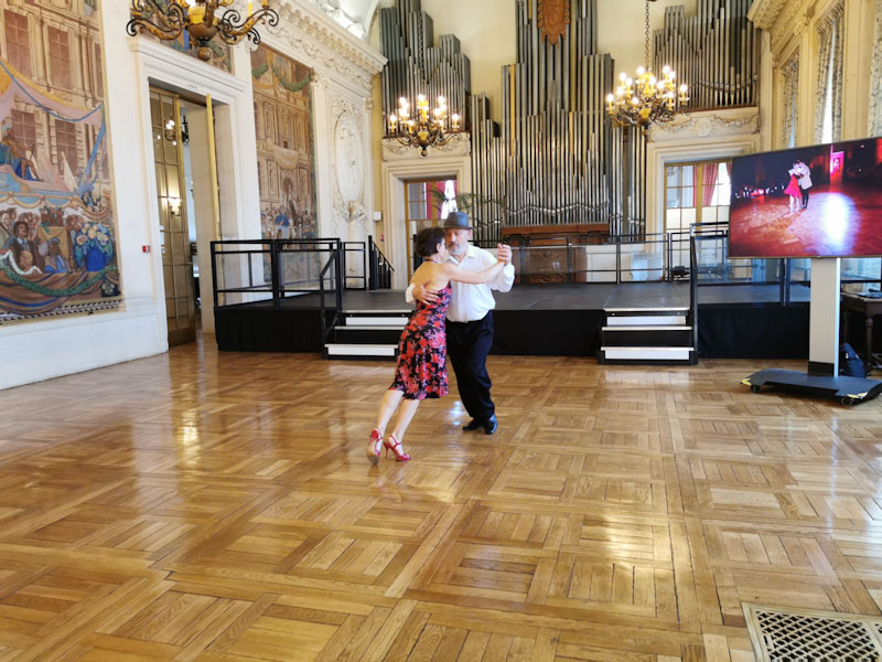 Tango Argentin, Brigitte e Francis, salle des fêtes de l'Hôtel de Ville de Reims