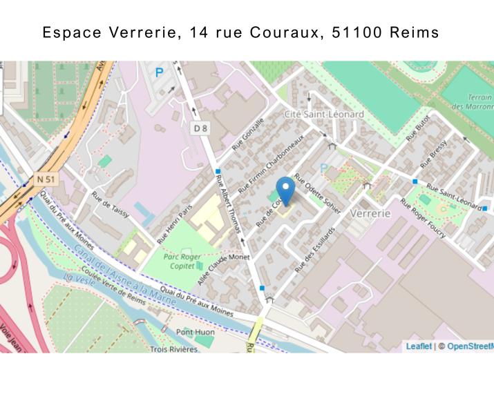 Espace Verrerie - 14 rue Couraux - 51100 Reims